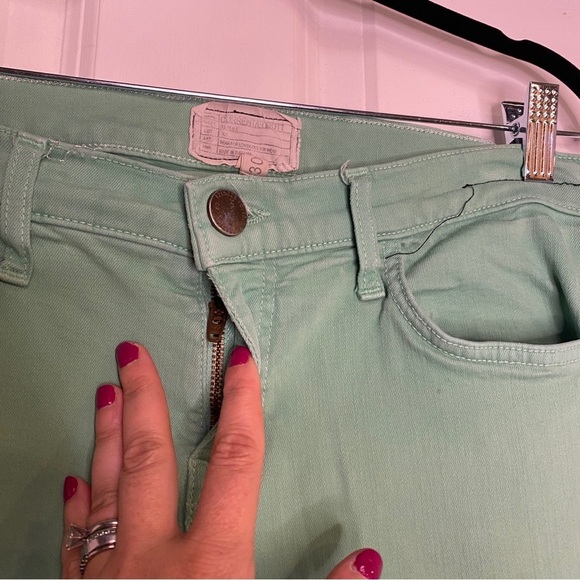 Current/Elliott Winter Green The Ankle Skinny Jeans Size 30 - Picture 4 of 9